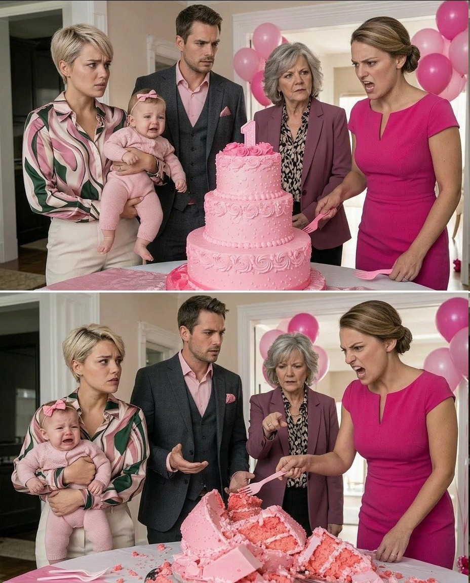 My baby's birthday party fell apart the moment my sister-in-law plunged a k:n:i:f:e into the three-tier cake and screamed, “Forty-seven times—you stole what should have been mine!” Pink frosting splattered across the
