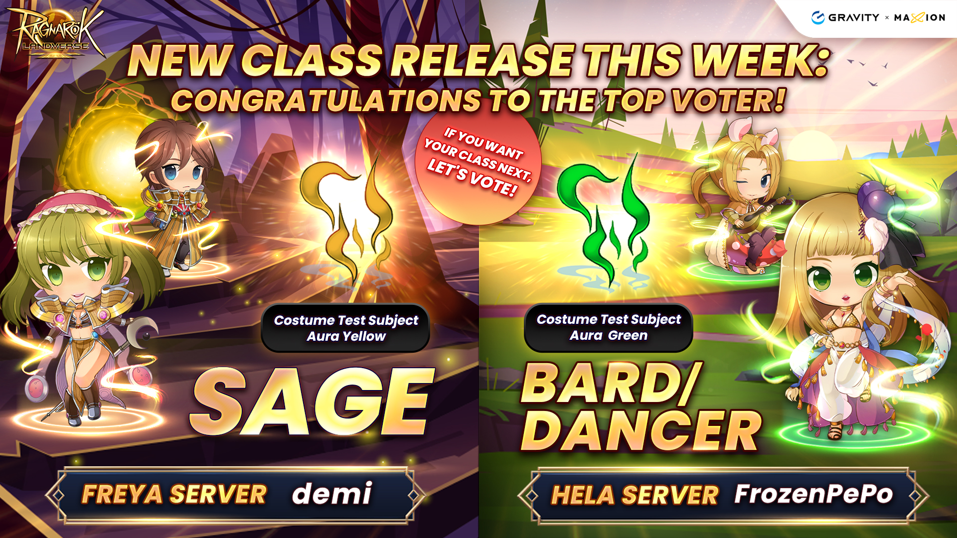 The NEW Sage and Bard/Dancer... - Ragnarok Online Landverse | Facebook