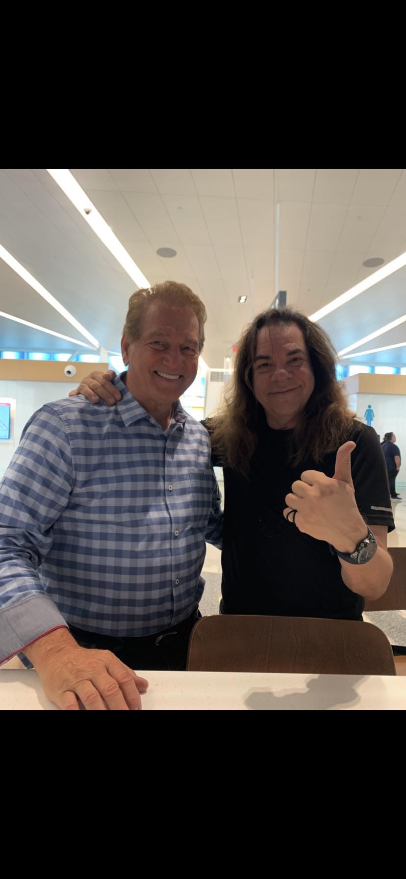 Tony - I meet the most interesting people in airports. Joe theismann ...