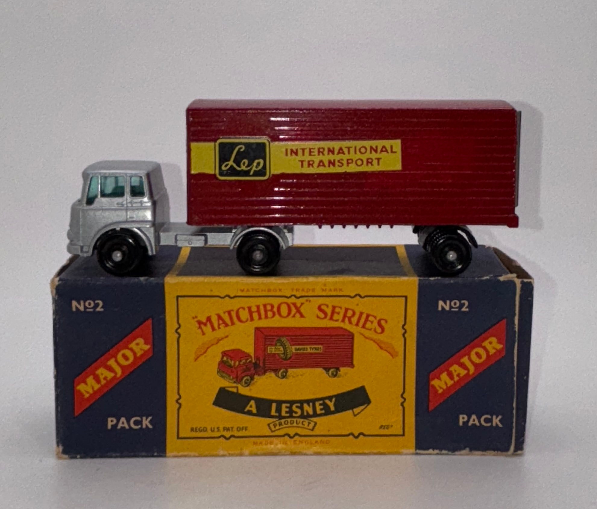 Lesney Matchbox M2B Bedford articulated freight truck model