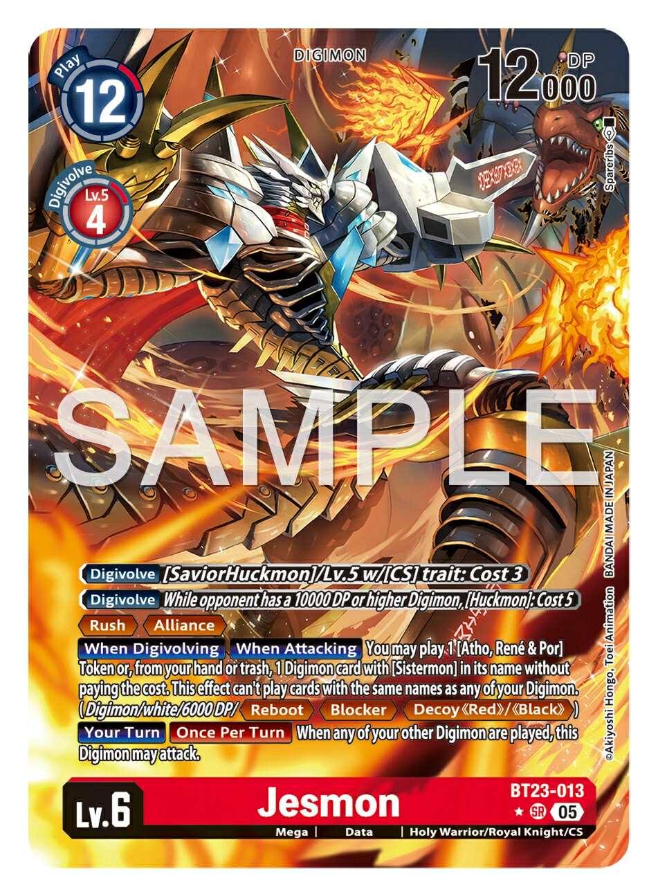jesmon digimon card Game Crave Tournament Store - (X Antibody) (Alternate Art) (BT10-016) [When Attacking] You may play 1 Digimon card with [Sistermon] in its name from your hand or trash without paying its memory cost Jesmon digimon card combo limitations