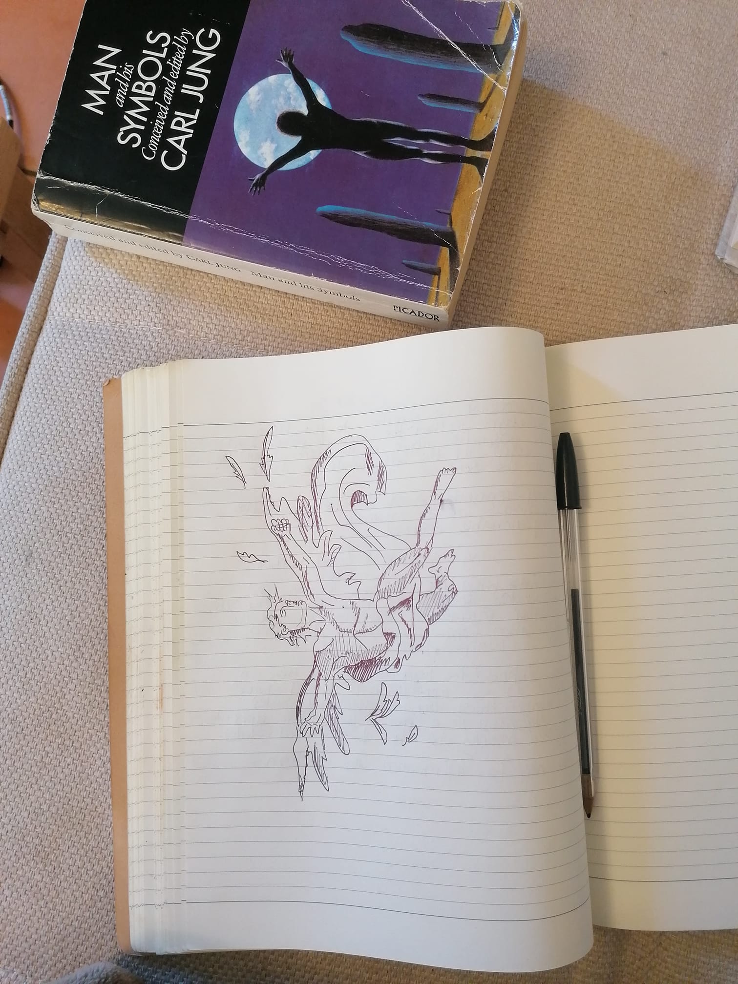 Quick process sketch of the fall of... - Lucinda Creed Artist