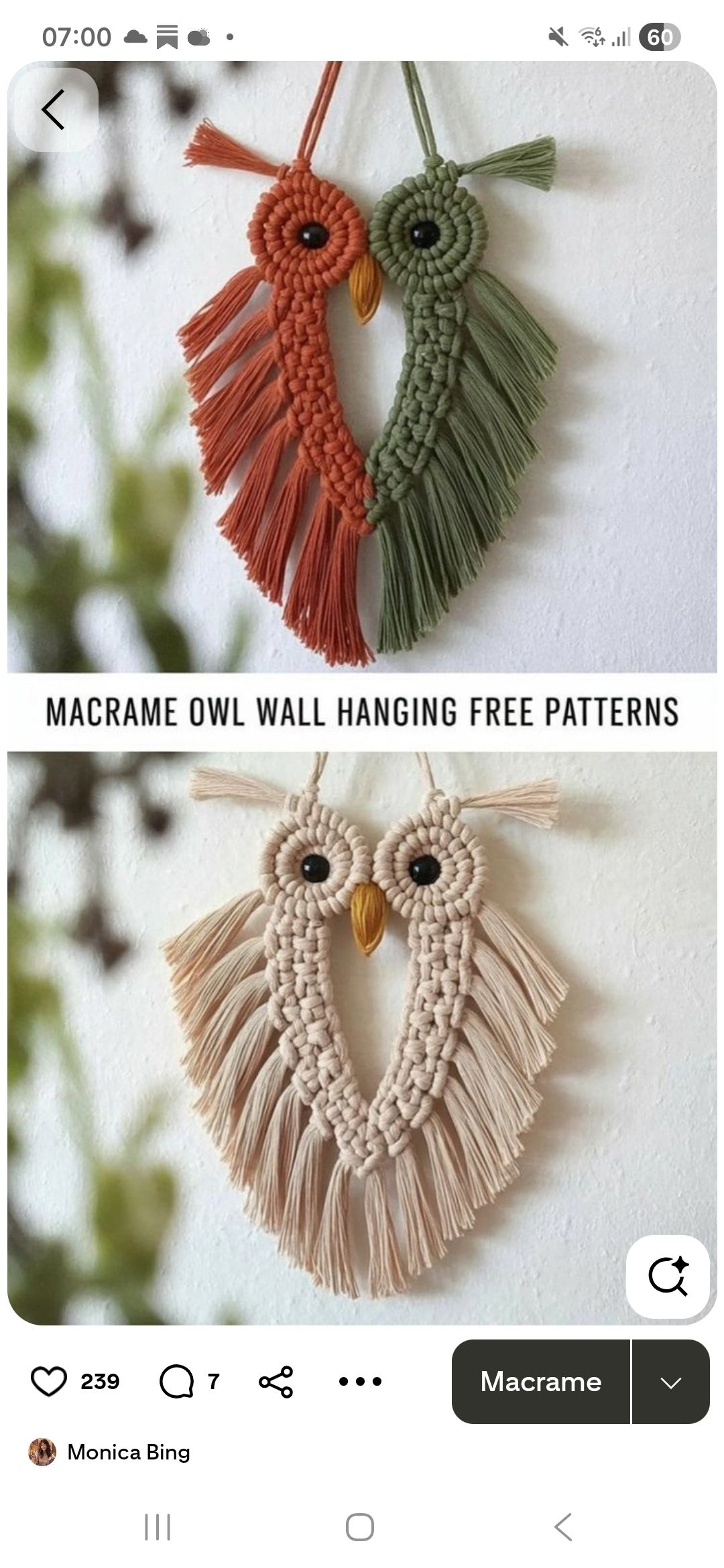 Macrame Patterns | Free Macrame Tutorials | Tips | Inspiration | Drodzy ...