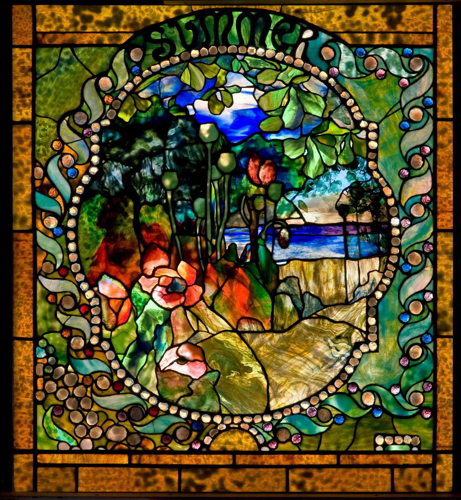 Always love to share this Tiffany stained glass window 