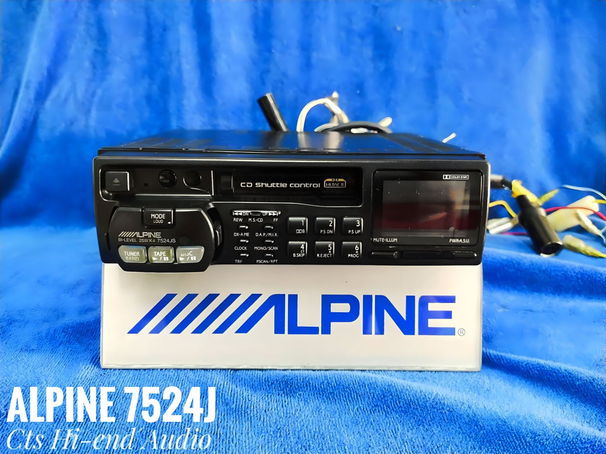 📼 Alpine 7524J Tuner Cassette player 1990 Brand year