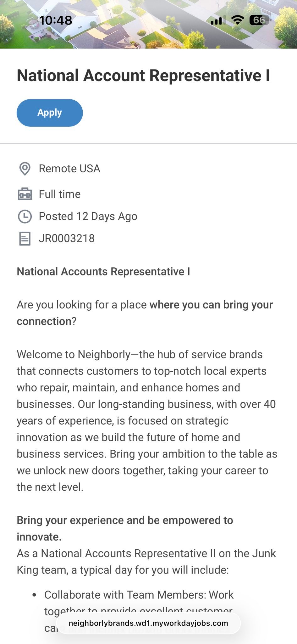 Neighborly - National Account Representative I - $18/hr | Facebook