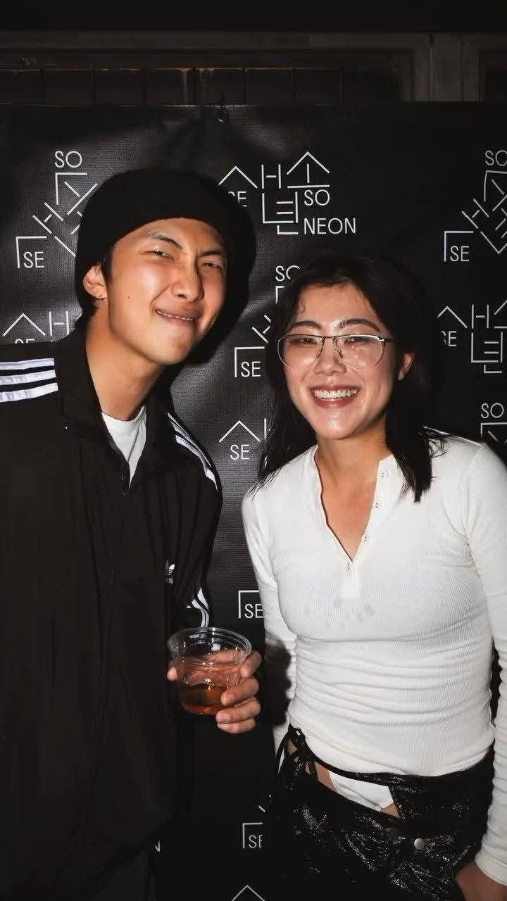 Namjoon at the se so neon listening party ✨️ #RM #BTS #BTSジン