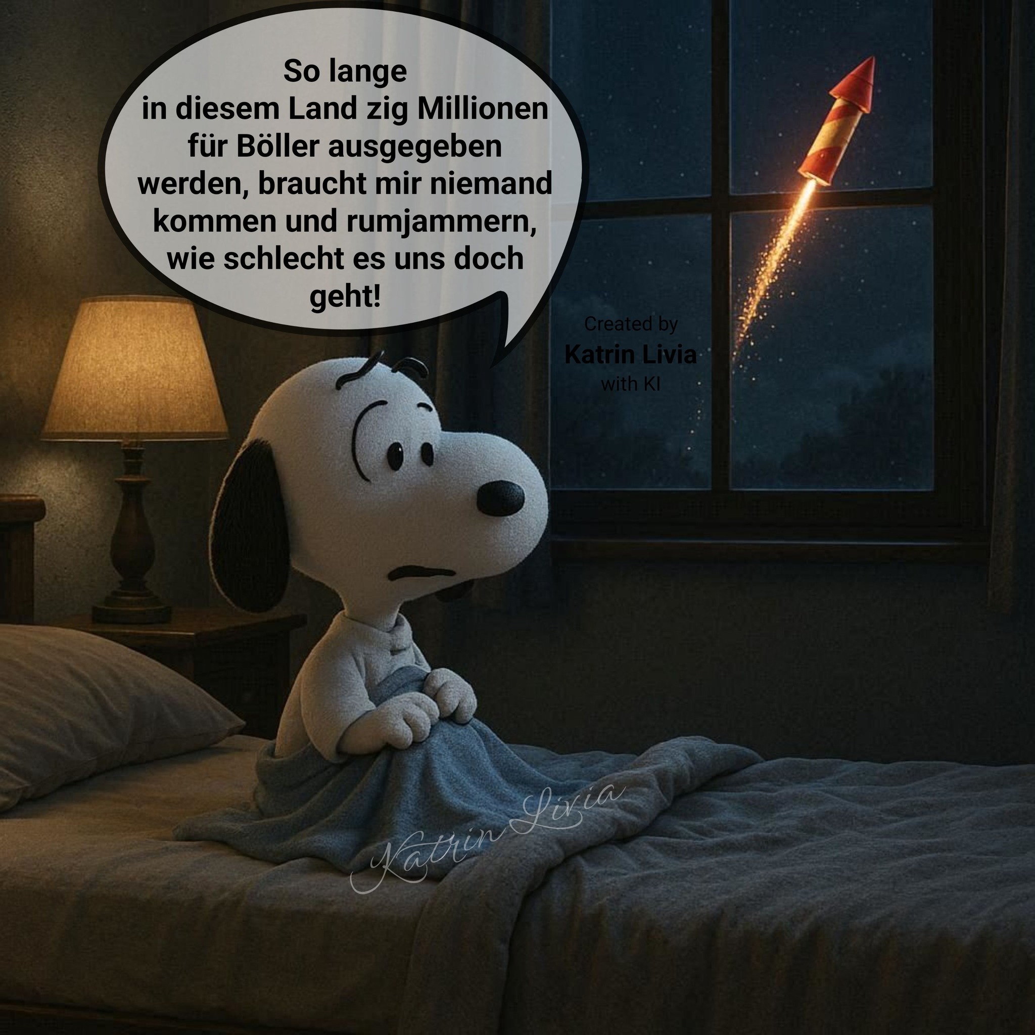 Bei wem ist heute auch schon Silvester? 🎇 #silvester #snoopy