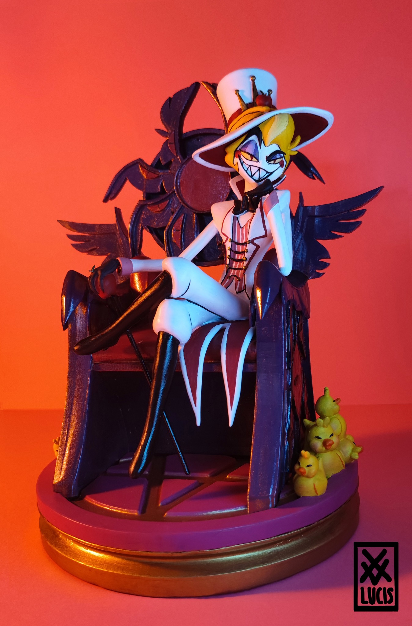 Lucifer morningstar vinyl figure from hazbin hotel