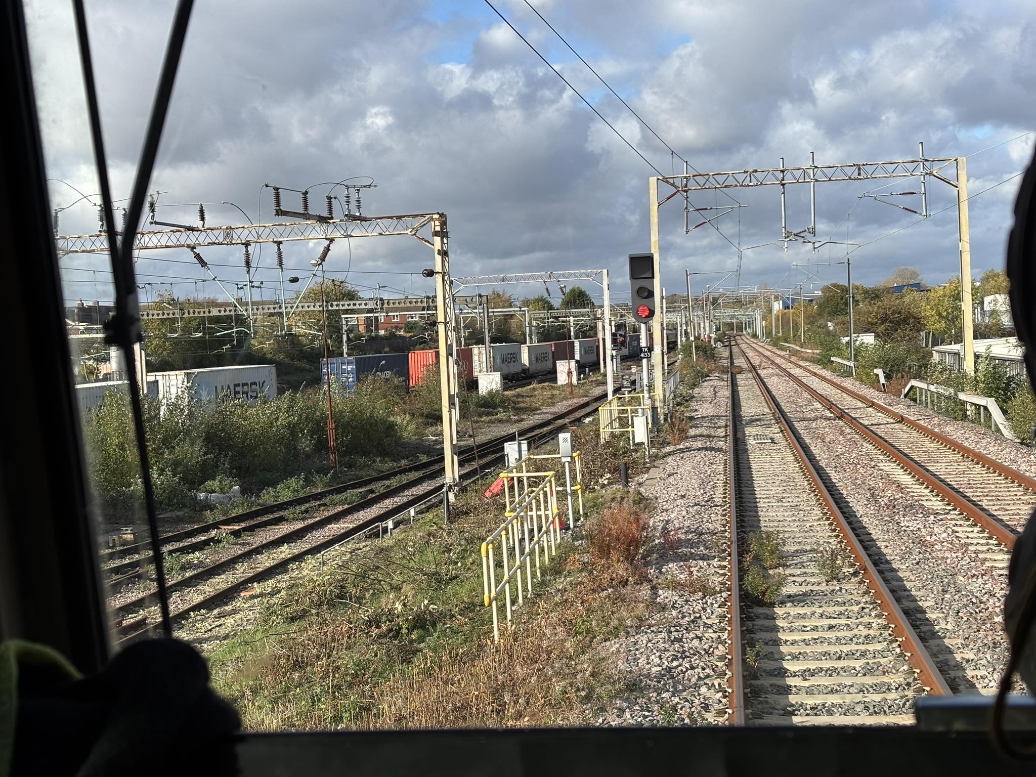 Mike - Job stopped on the down west coast mainline - looks like the ...