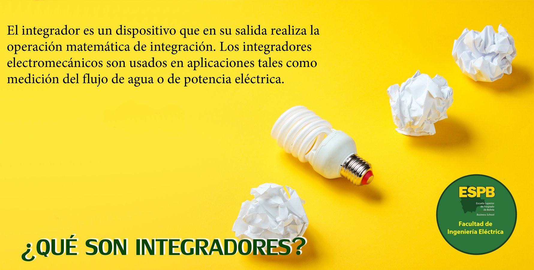El integrador es un dispositivo que en su salida realiza la operación ...