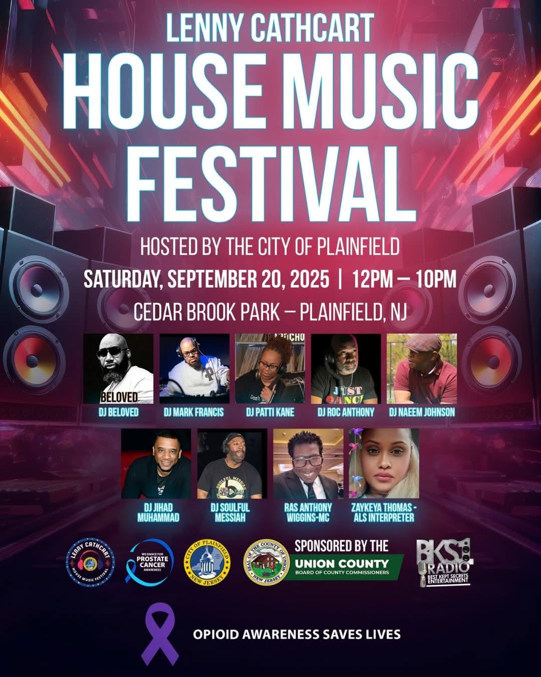 Lenny Cathcart House Music Festival in Plainfield, NJ