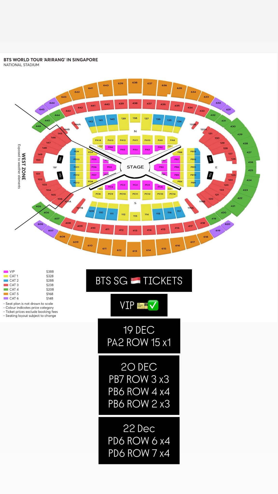 Where to buy SEVENTEEN WORLD TOUR VIP tickets in Singapore?