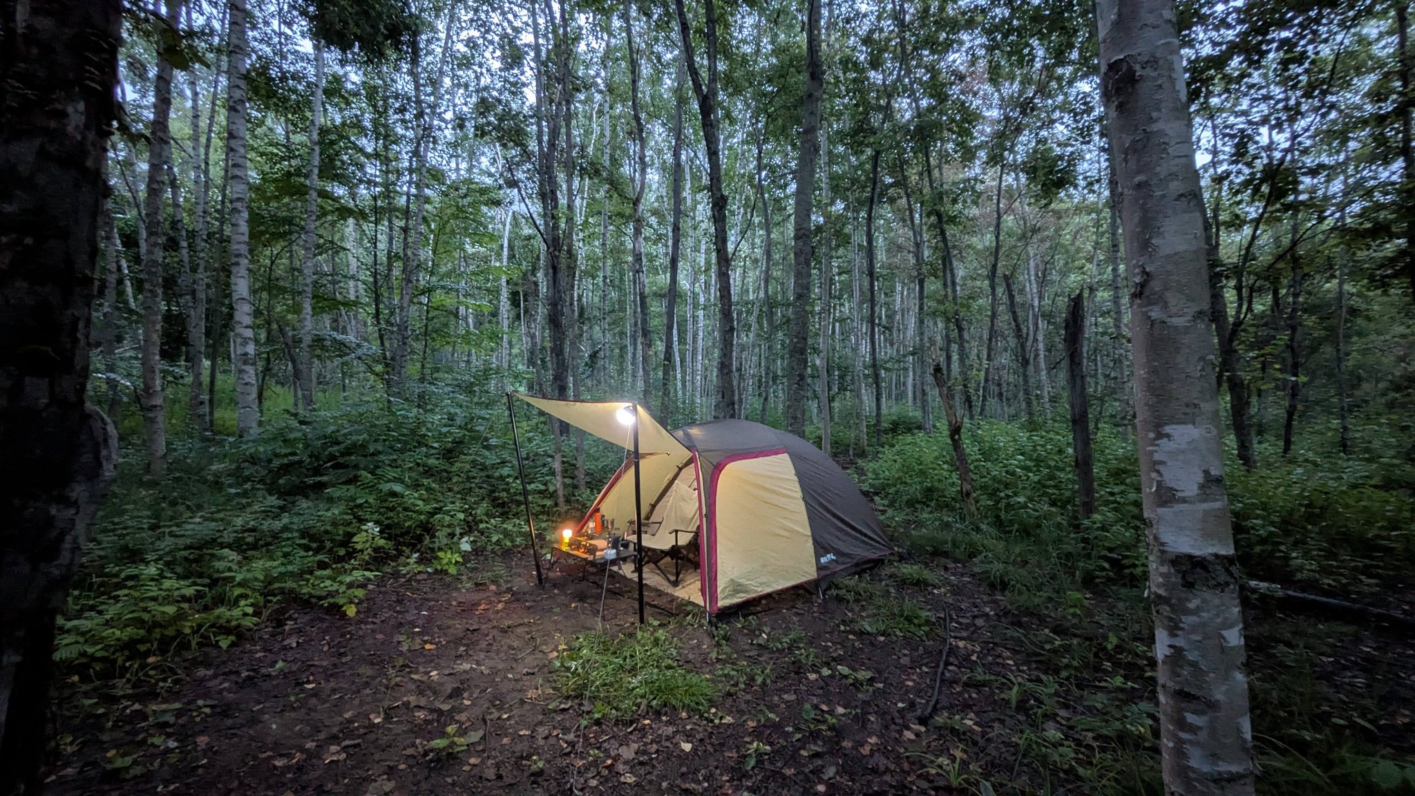 前回と同じ東神楽のキャンプ場にて1泊🏕 去年の秋に格安で買った