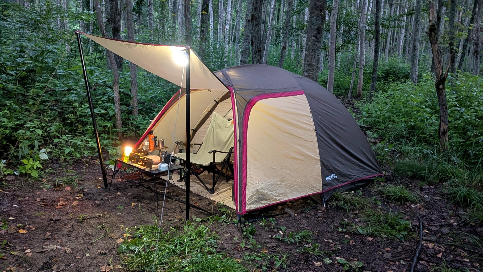 前回と同じ東神楽のキャンプ場にて1泊🏕 去年の秋に格安で買った