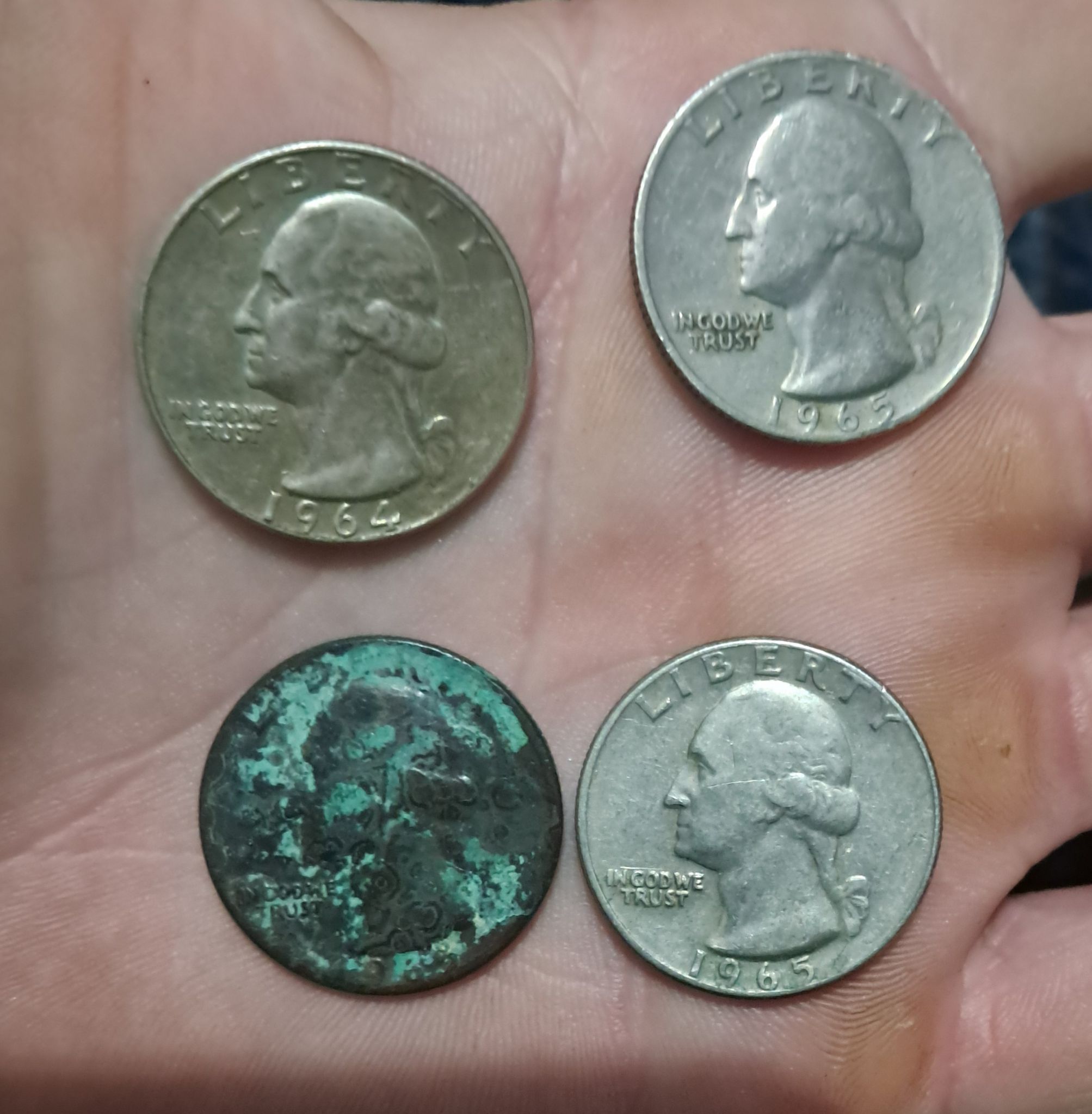 1965Washington quarter Black beautyクオーター