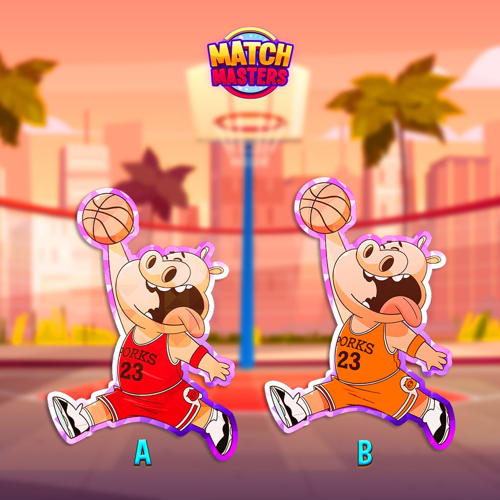 Match Masters - SLAM DUNK! 🏀⛹️🏀 Which one of these piggy...