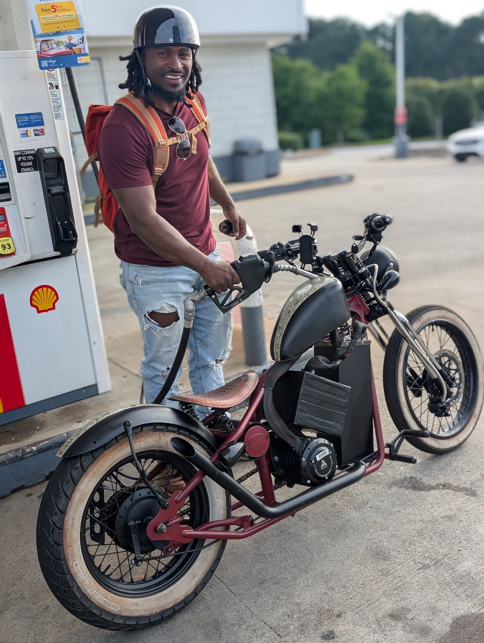 Kikker 5150 electric motorcycle's strong hub brakes