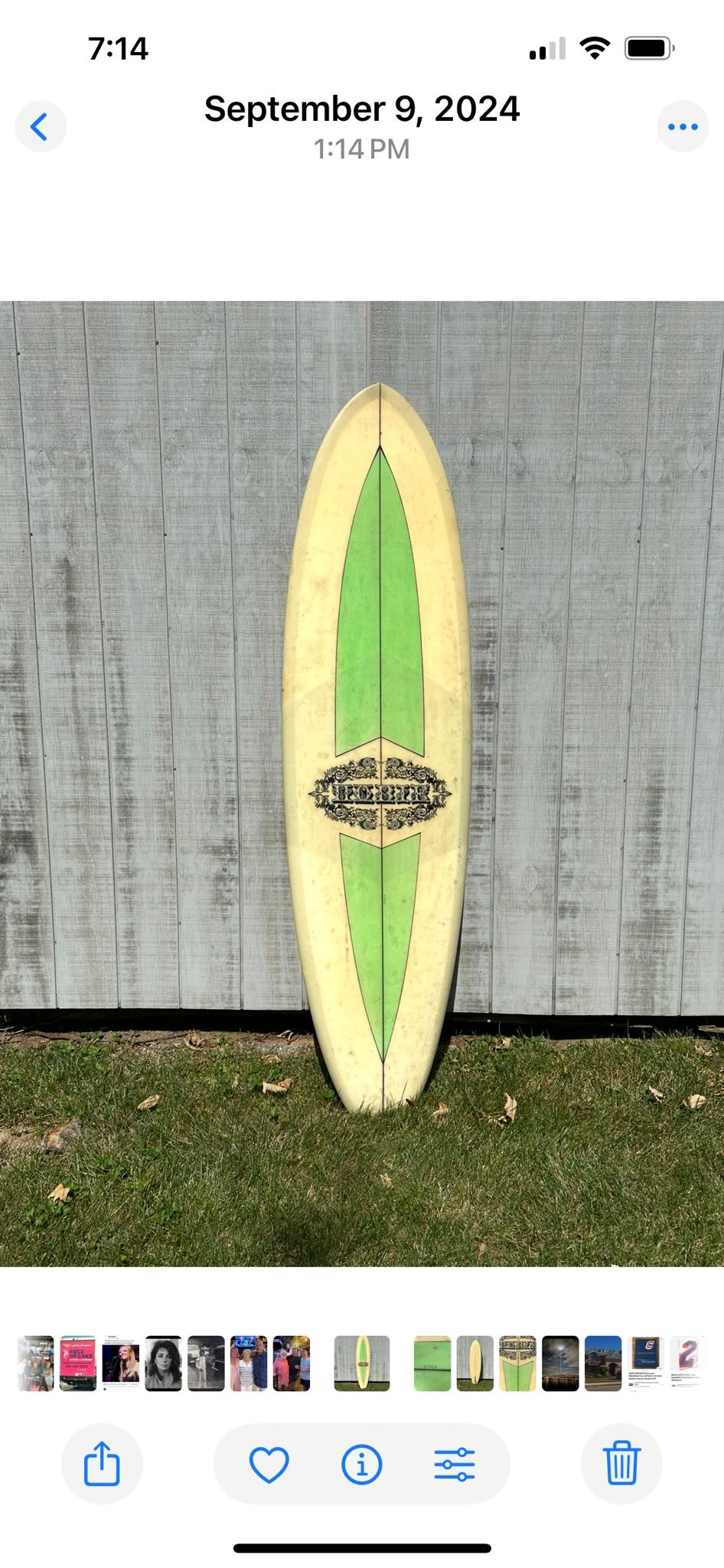 ヴィンテージ　サーフボード　1970年~1971年 Vintage surfboard from 1971