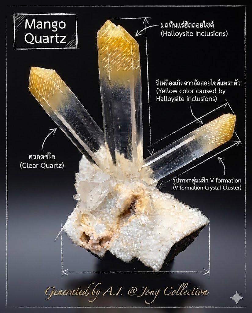Bunchong - **แมงโก้ ควอตซ์ (Mango Quartz): ปรากฏการณ์สีสันแห่งธรณีวิทยา ...