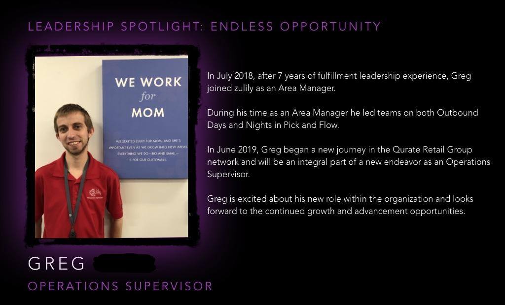 QVC Careers - Congratulations to Greg! Here is his story: