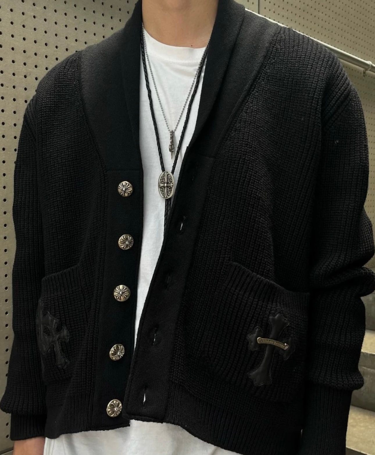 目的：販售名稱：Chrome Hearts bolo tie oval tiny 尺寸：F 狀況：9成 