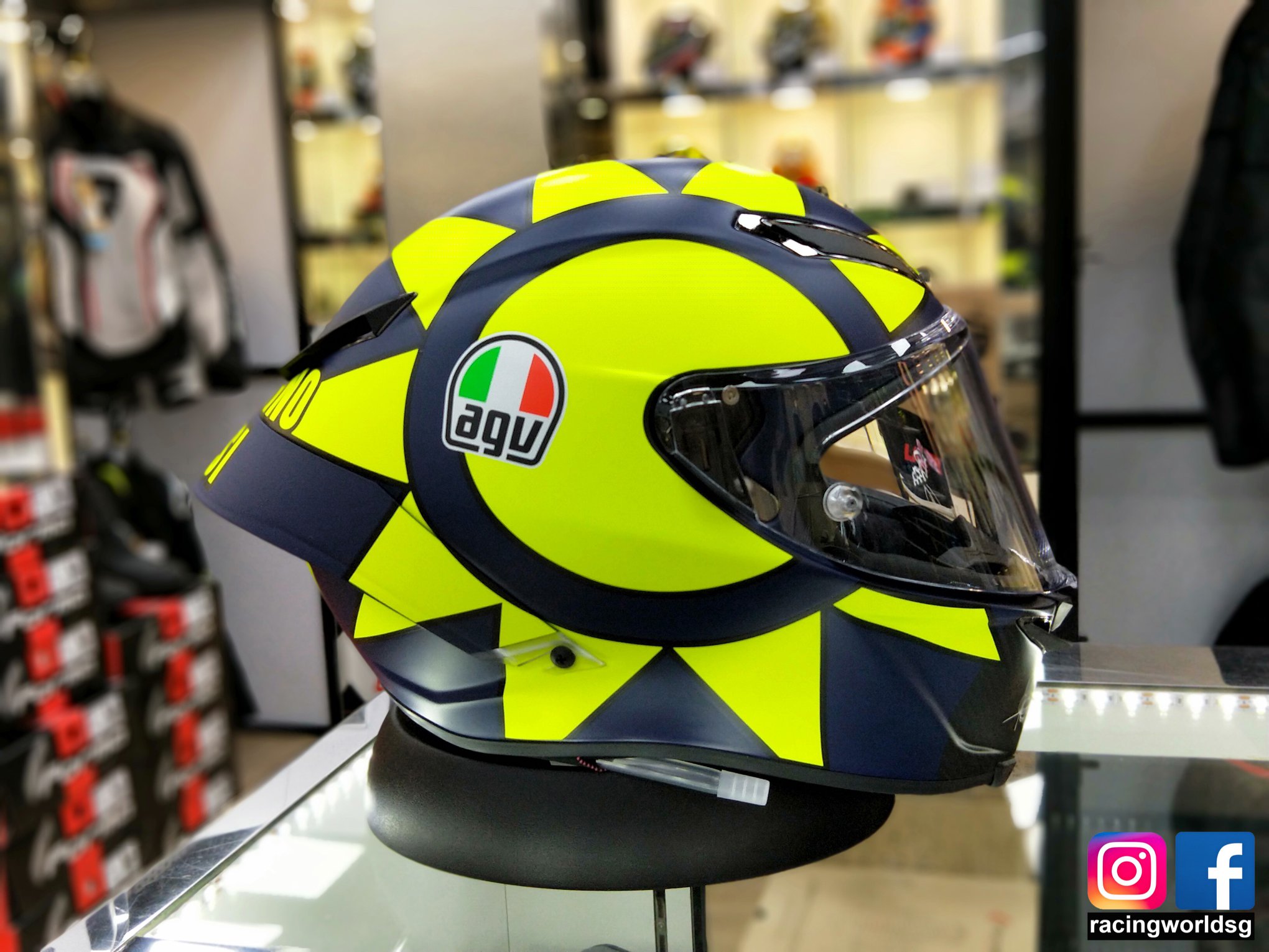 AGV Pista GP R Carbon Rossi Soleluna 2018 Helmet The pinnacle of