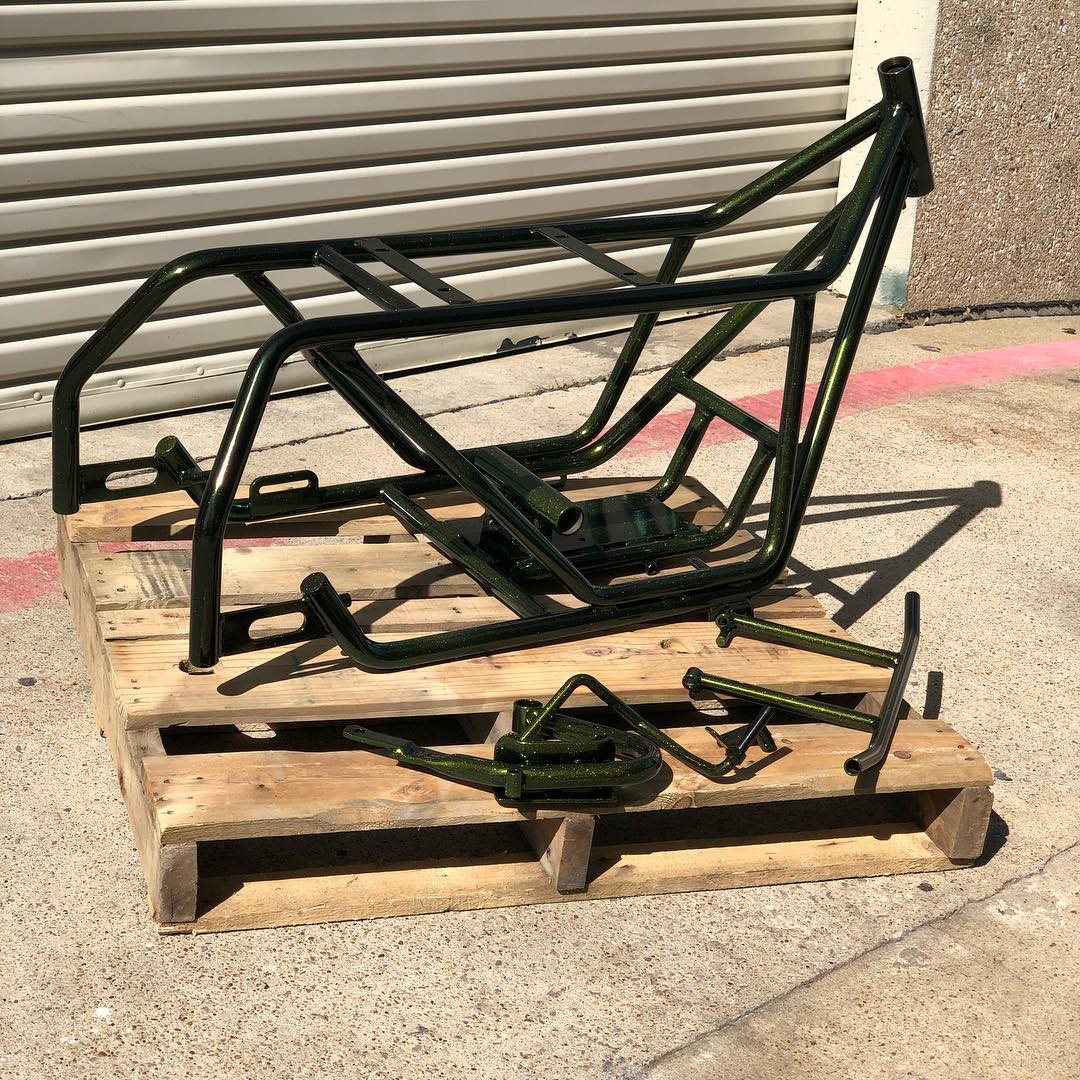 “Mini bike” frame refinished in... - Unit F14 Powder Coating | Facebook