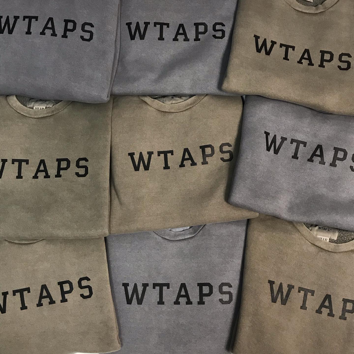 WTAPS 19AW COLLEGE. DESIGN CREW NECK / SWEATSHIRT. COTTON 圓領衛衣 
