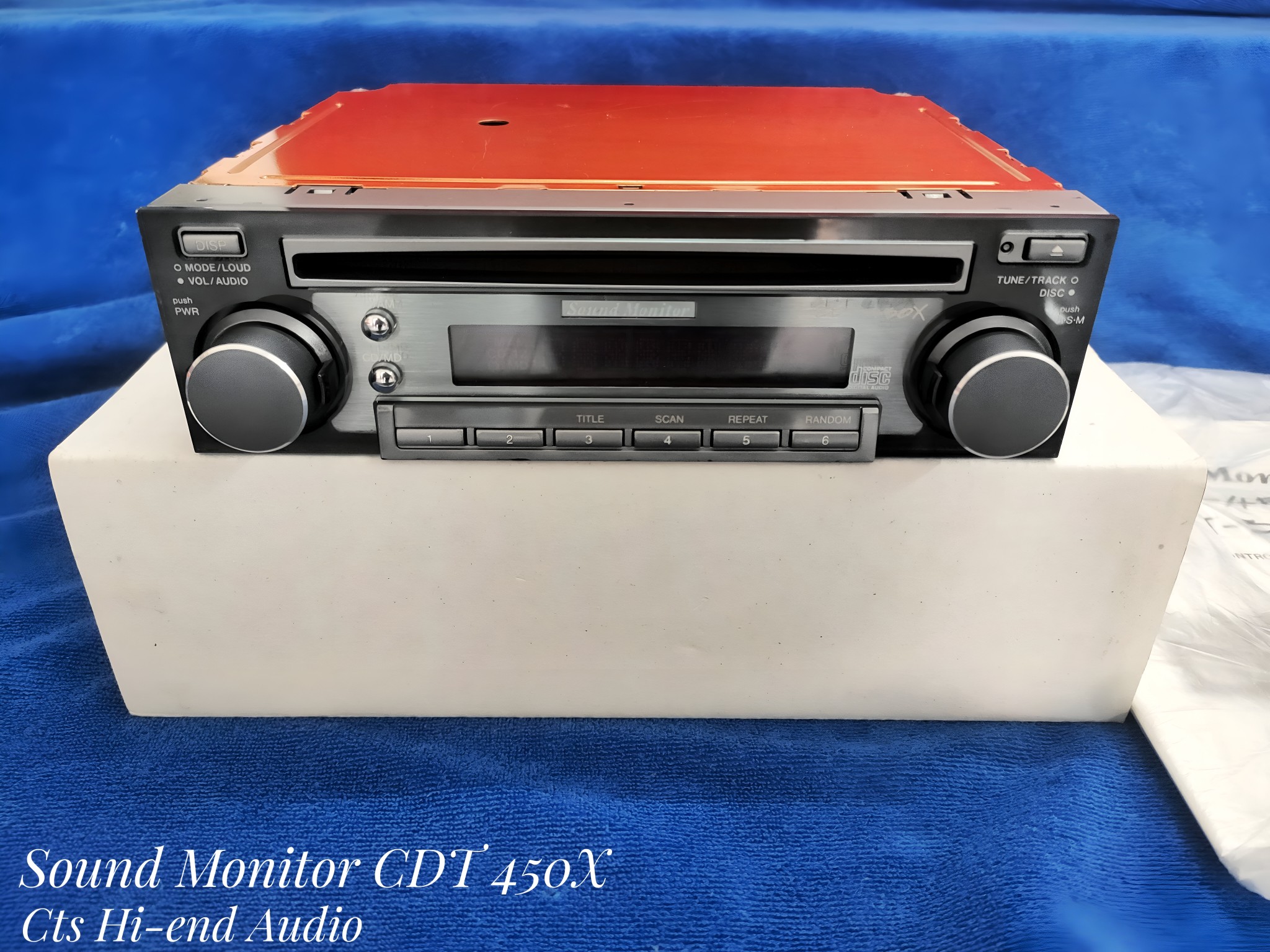 🎧SOUND MONITOR CDT 450X CD Head Unit Hi-fi Audio Brand year 2001