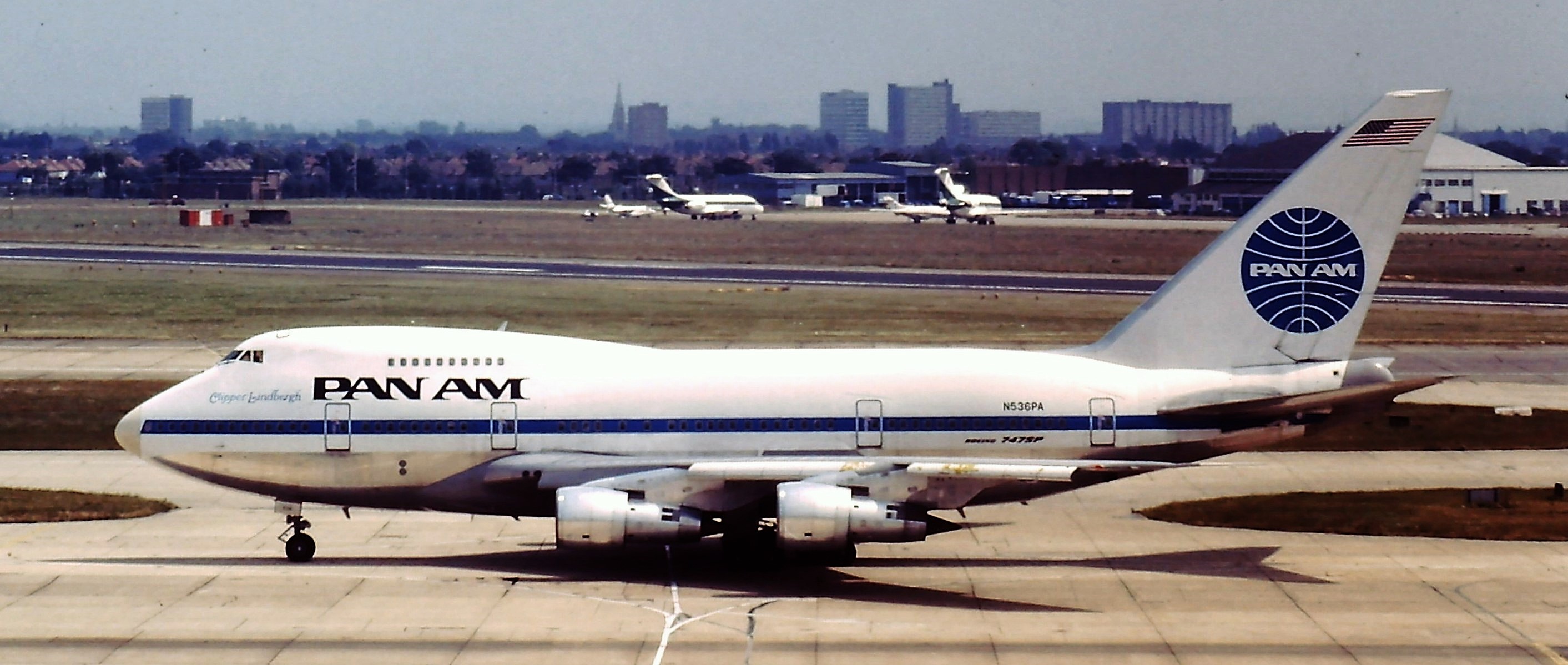 Pan Am 747SP-21 Clipper Lindbergh at LHR