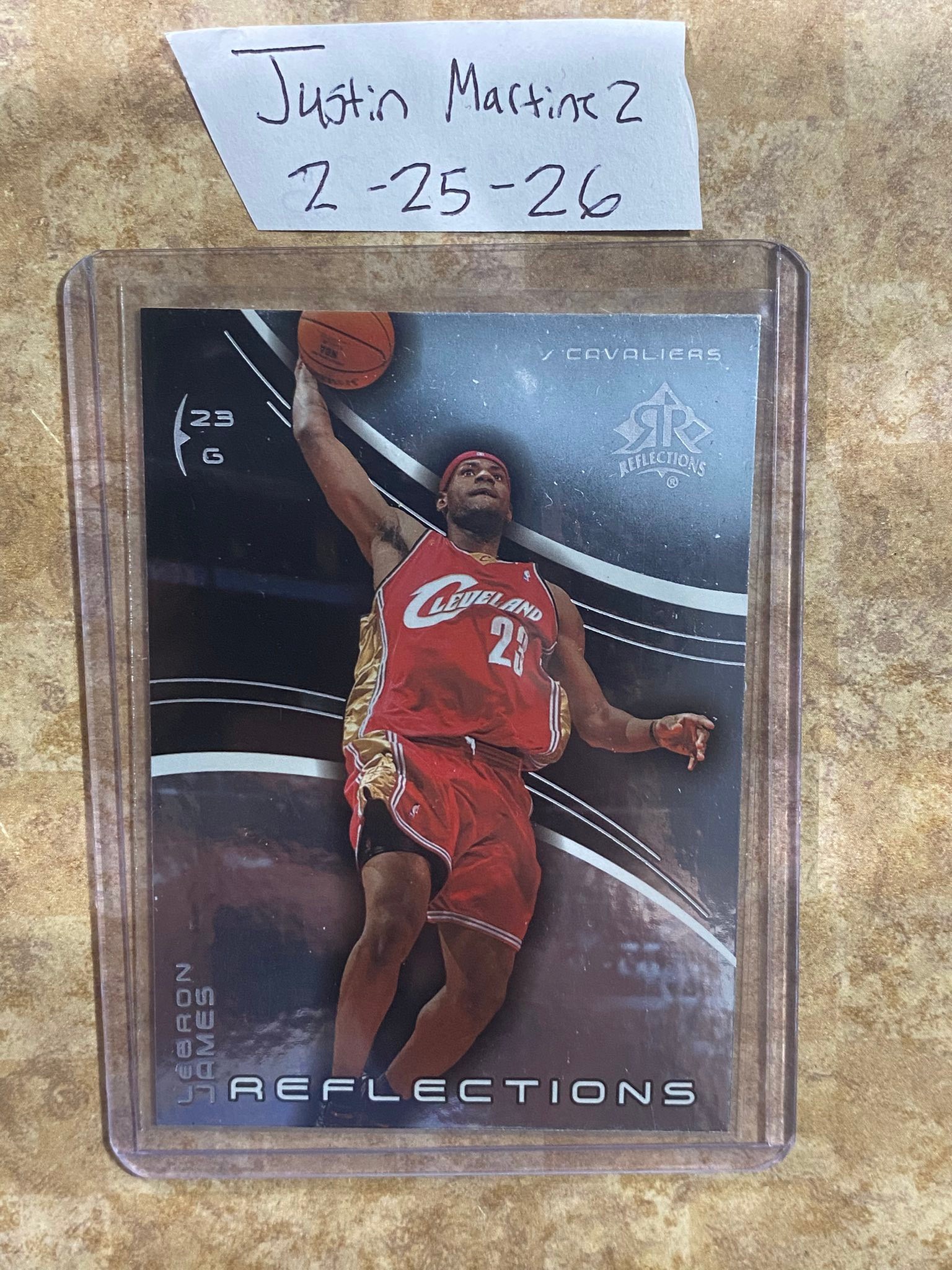 Lebron James Reflections rookie card for sale