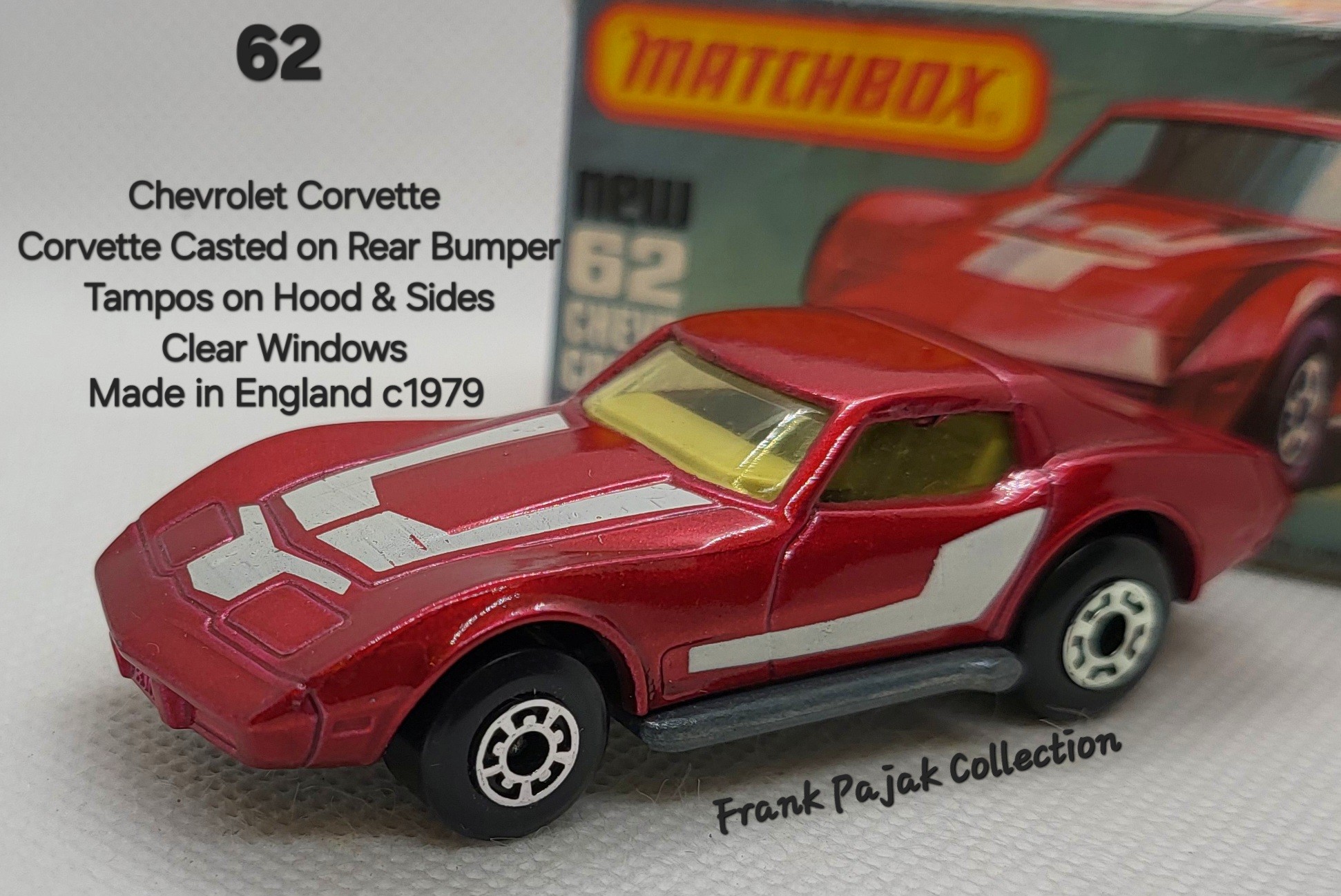 マッチボックス 1962 シボレー コルベット マカオ製 マッチボックス