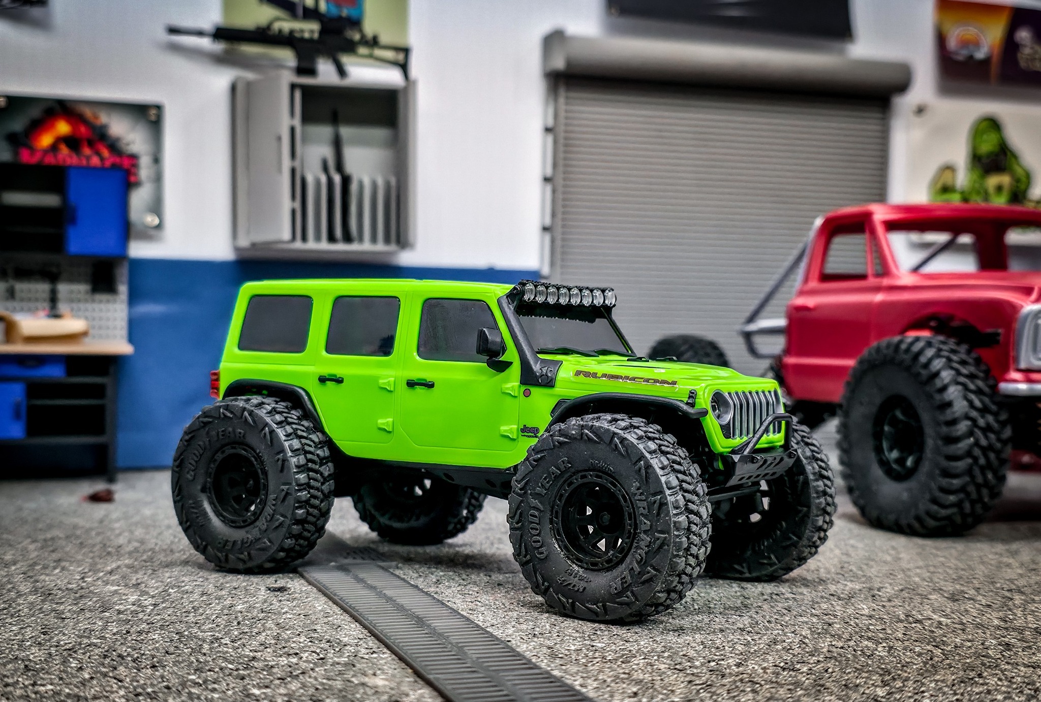 AMK SCX30 Brass Wheels 0.7 Weighted Wheel Rims for Axial SCX30 1/30 RC Crawler Bronco & Jeep Wrangler JLU, Low CG Heavy Duty Traction Wheels (Option A