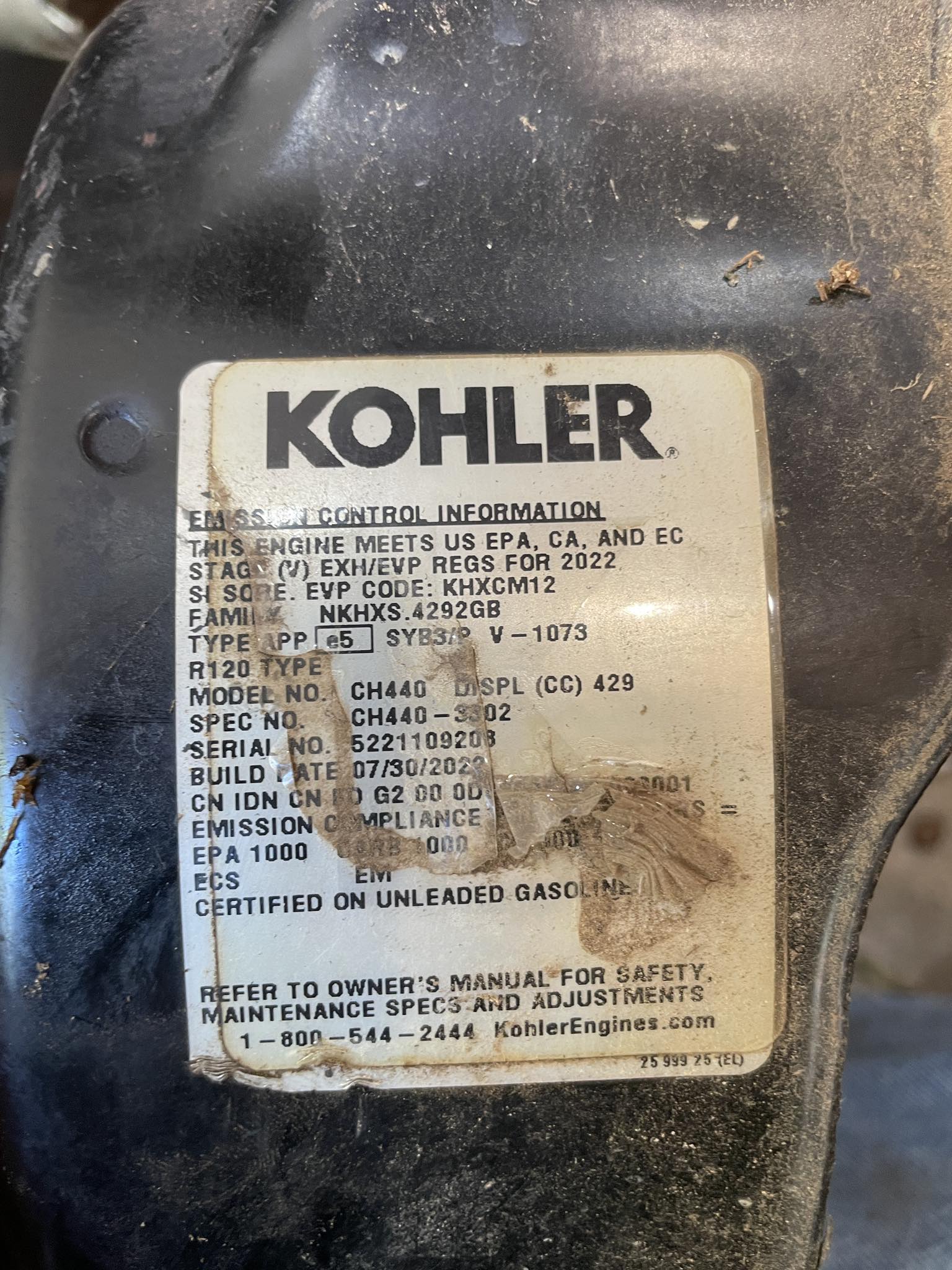 Will a Kohler 14 hp Commander Pro engine run after overheating and 