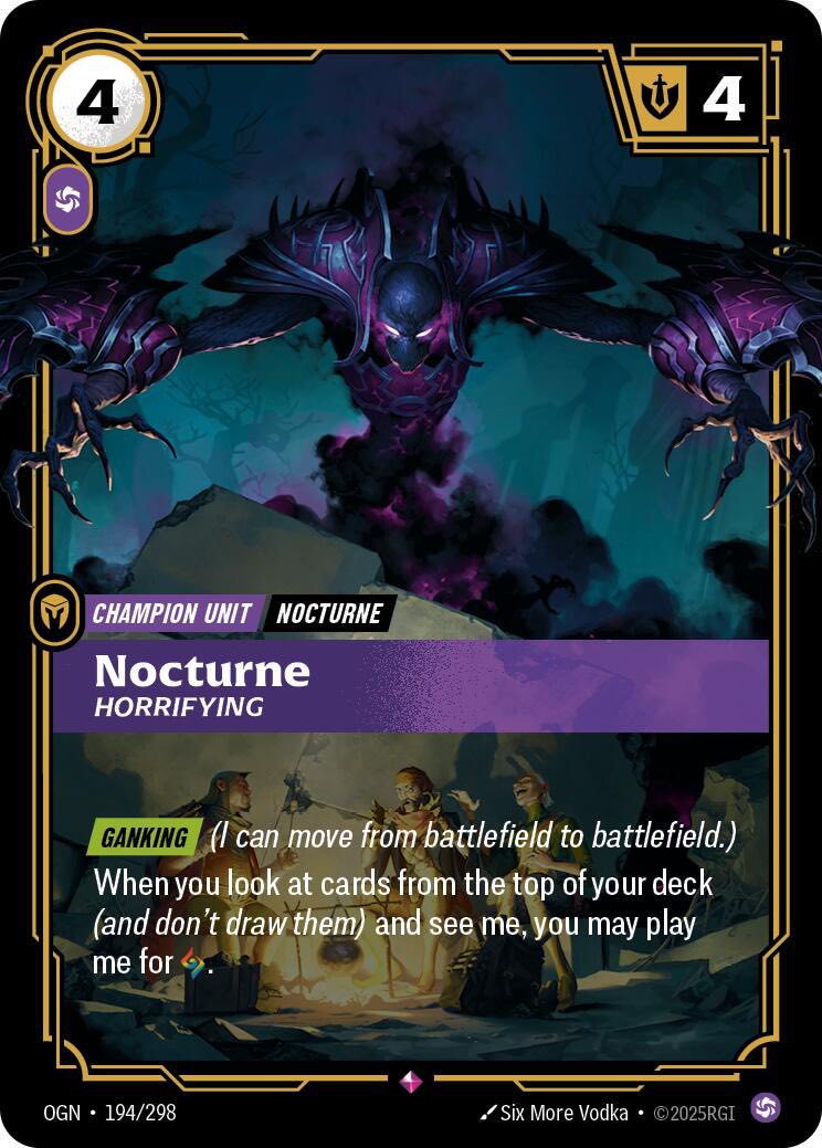 When to play Nocturne with Baited Hook in Riftbound TCG?
