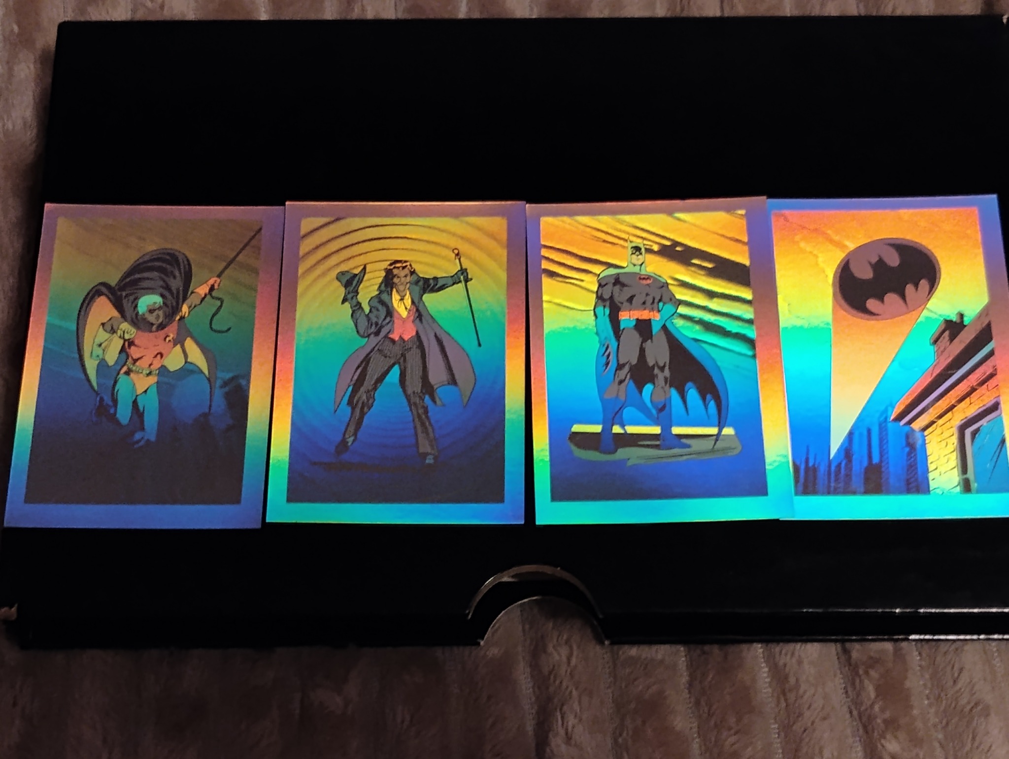 Batman holographic cards from robin ii miniseries