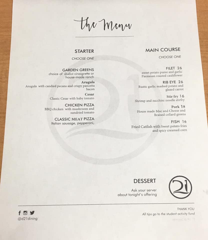 Come try our menu crafted by some... - District 21 Restaurant | Facebook