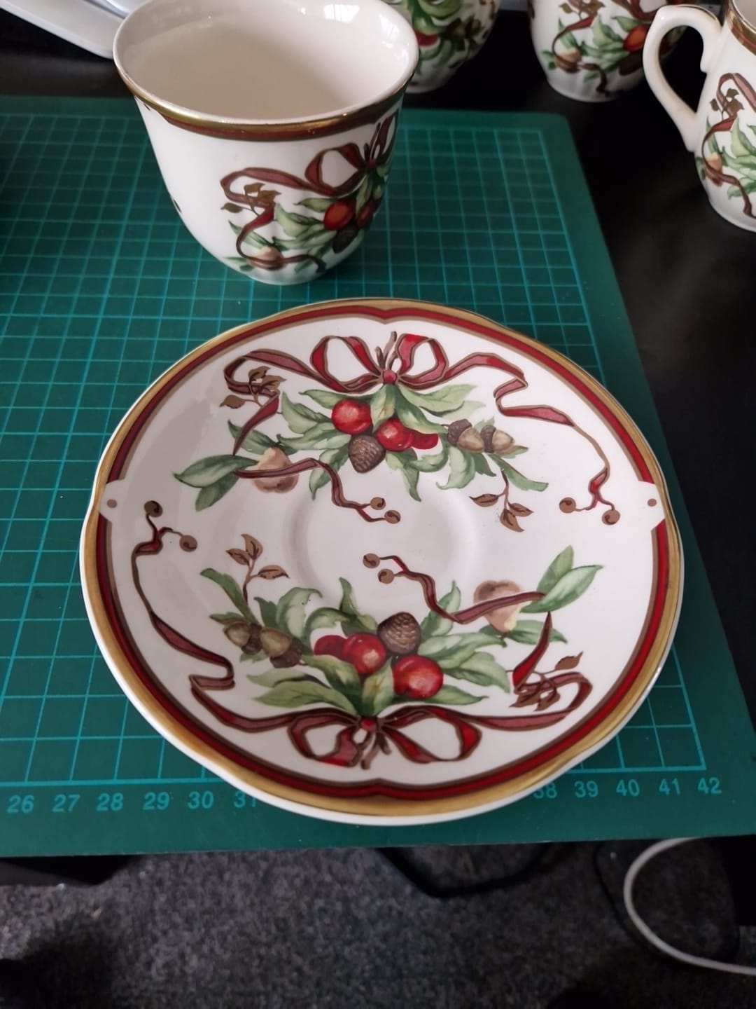 Tiffany and Co Holiday Garland china set for sale