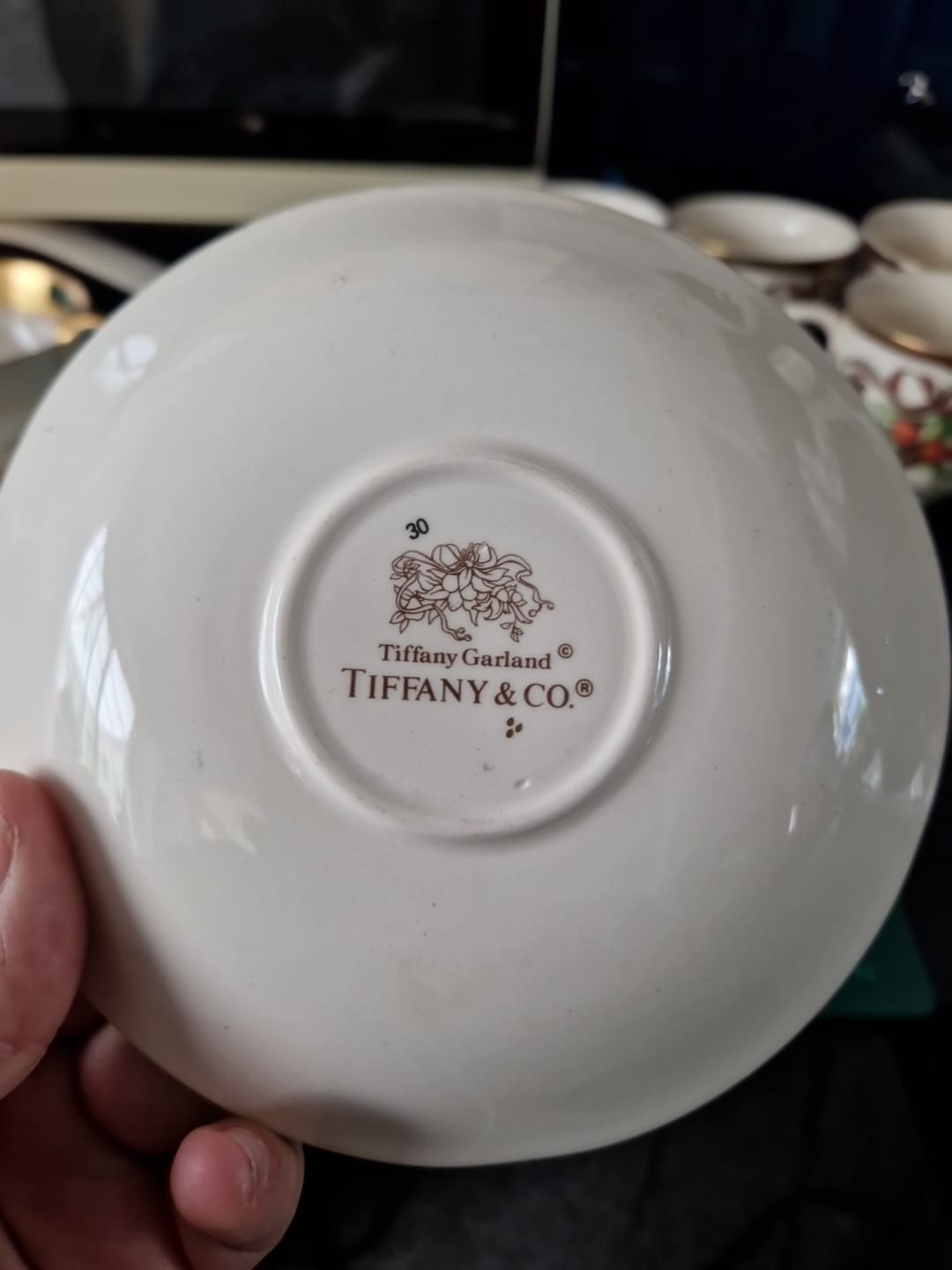 Tiffany and Co Holiday Garland china set for sale