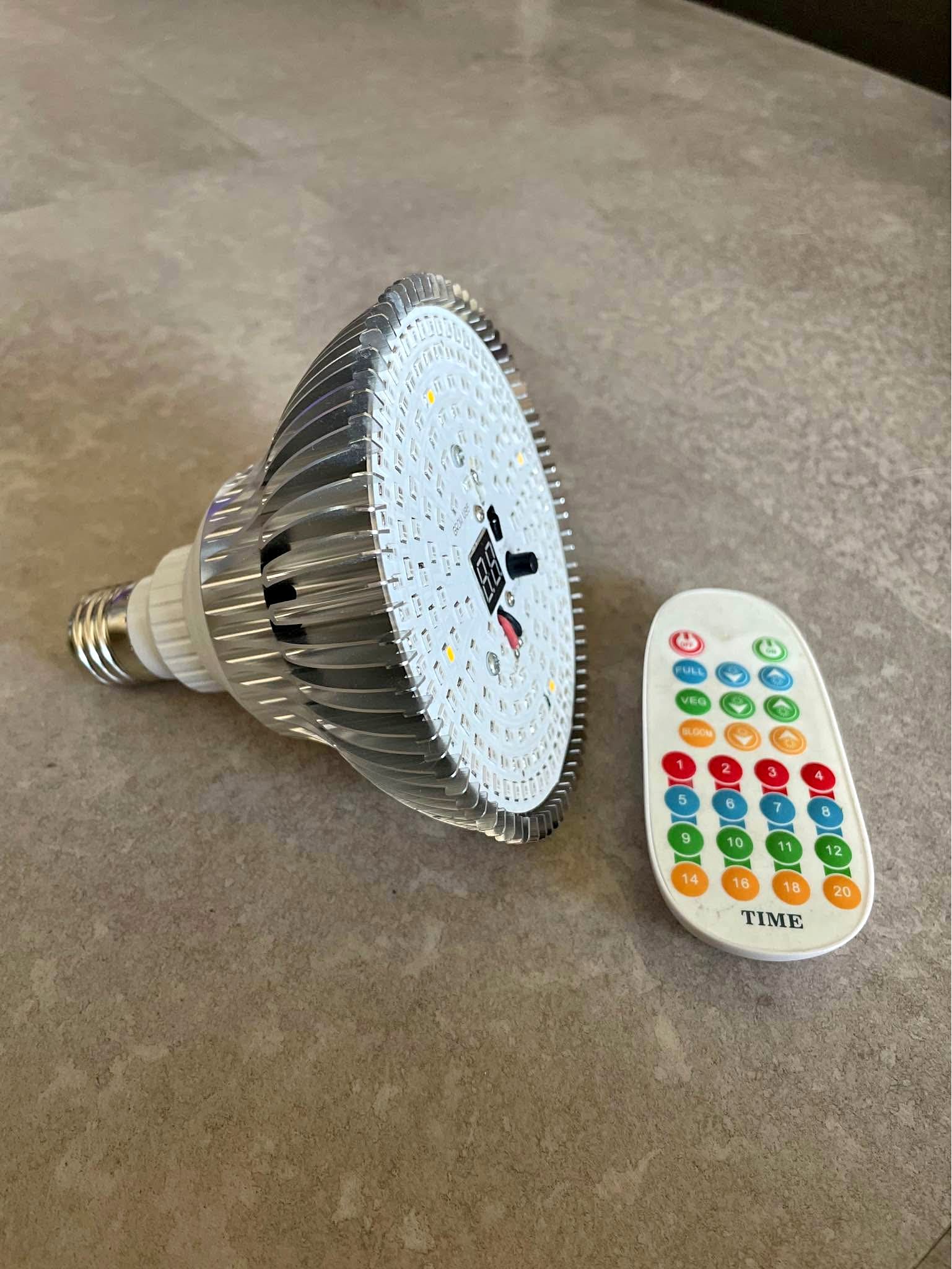 Full Spectrum 100 Watt Grow Light Bulb with Remote - Light Bulbs - La ...