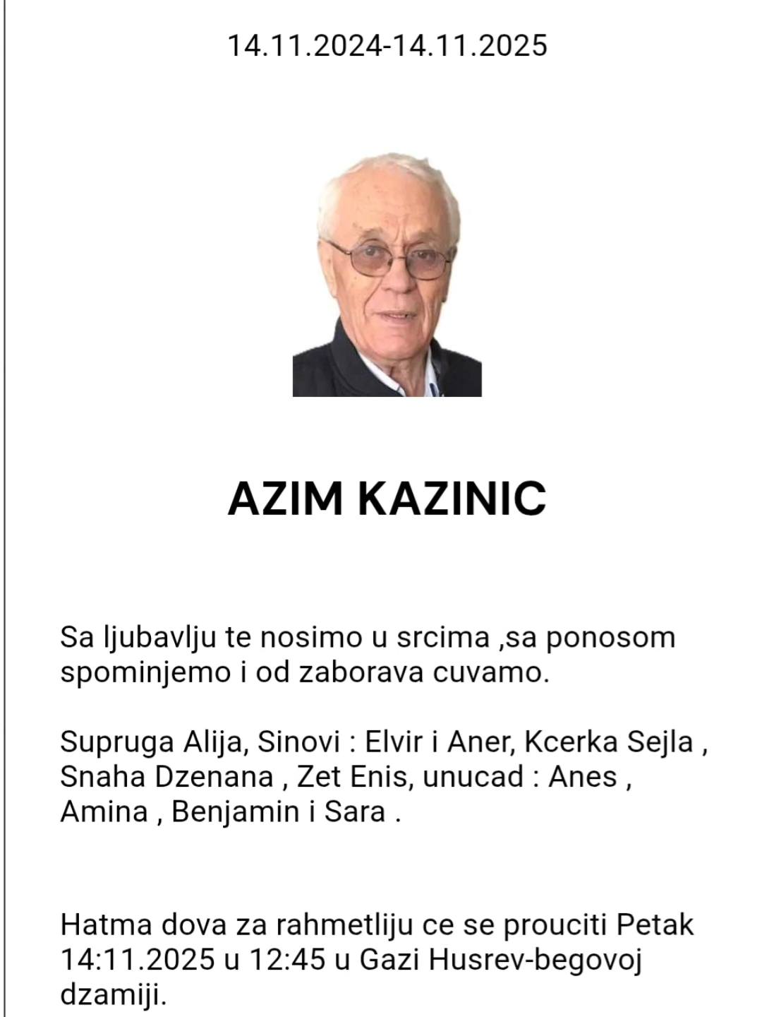 Elvir Kazinic - Vi bär dig med stolthet i våra hjärtan. Vi... | Facebook
