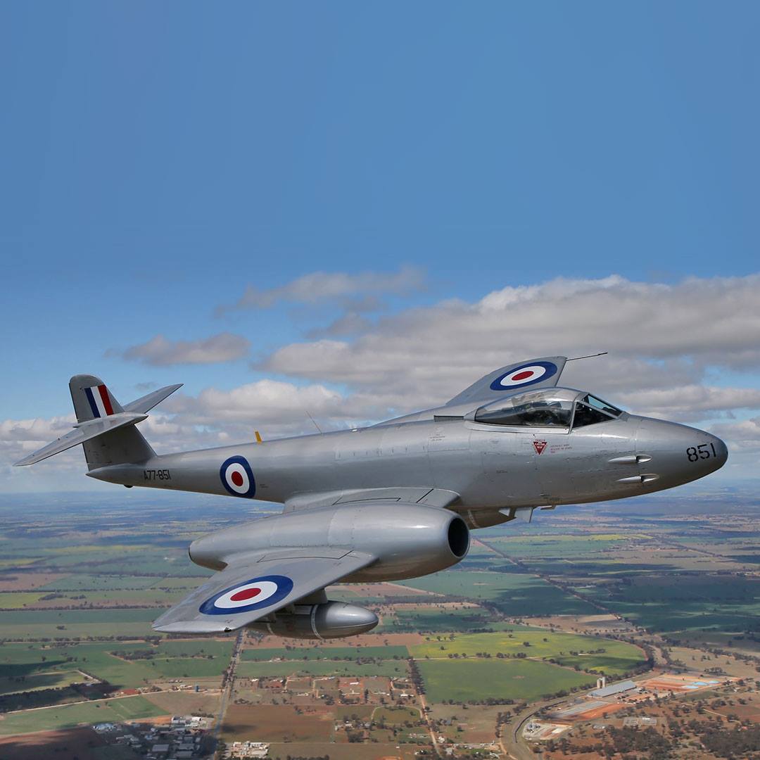 Temora - The Gloster Meteor F.8 was an improved version of the F.4 ...