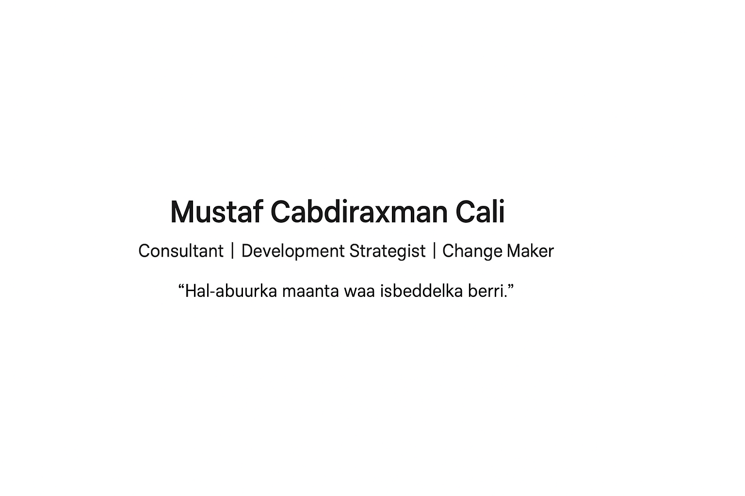 Mustaf Cabdiraxman Cali