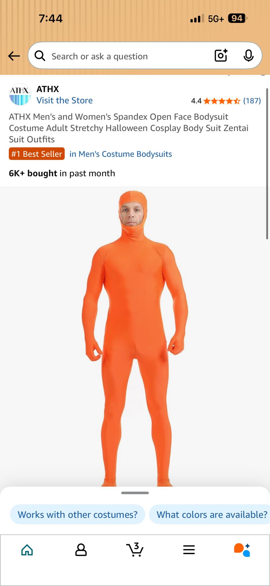 Where to find or create an orange body suit?