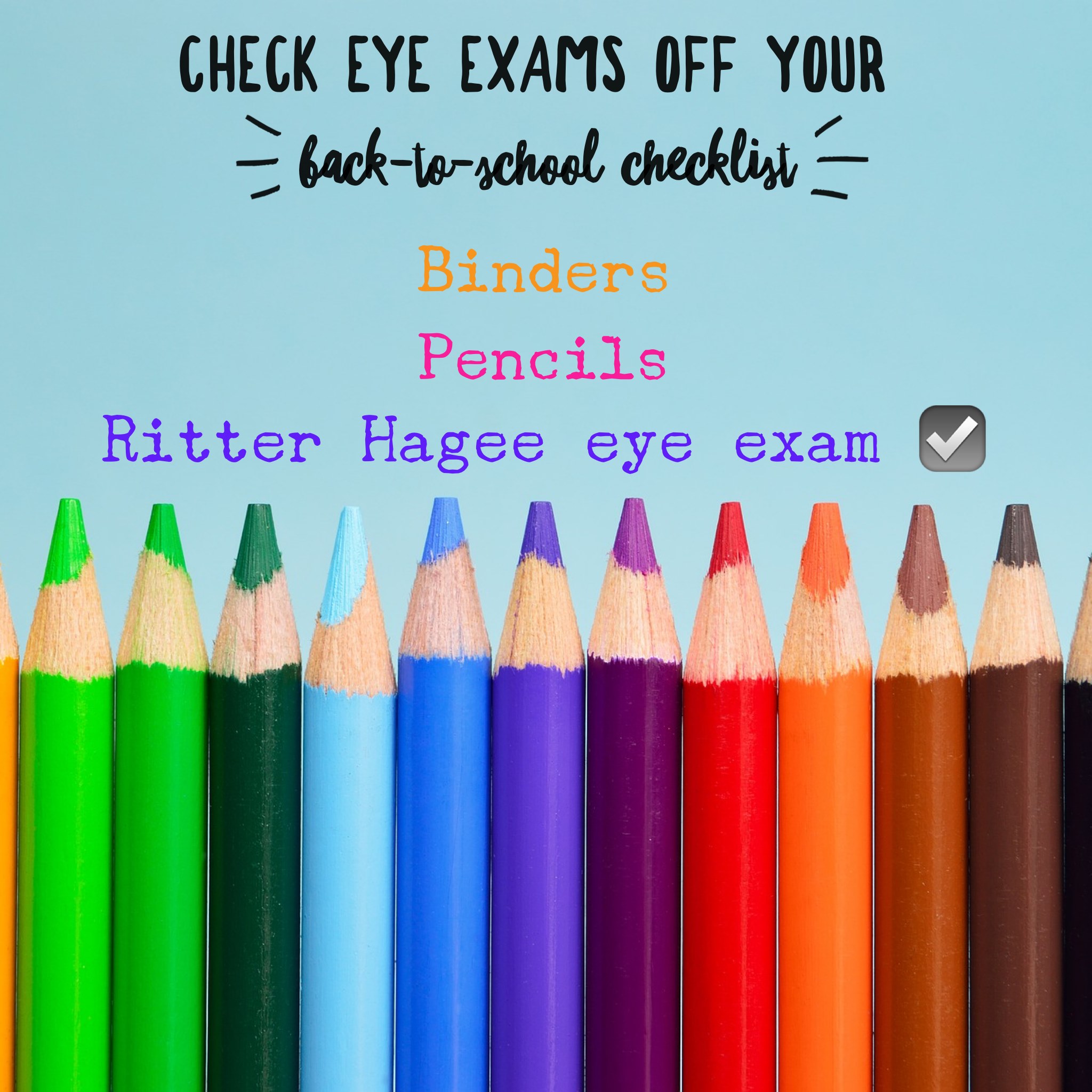 Add vision and eye health to your... - Ritter-Hagee Optometry | Facebook