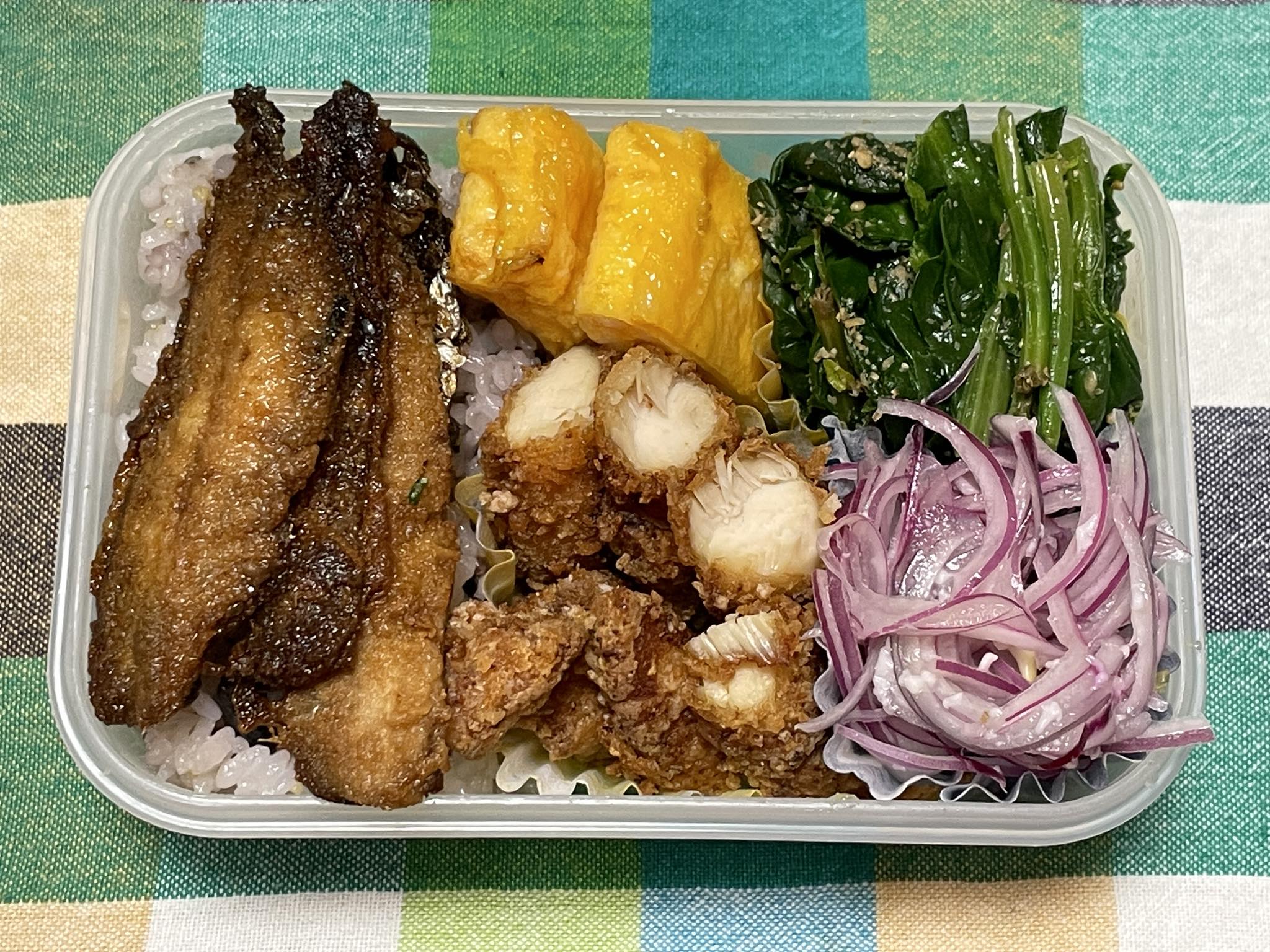 還暦初出勤のお弁当。