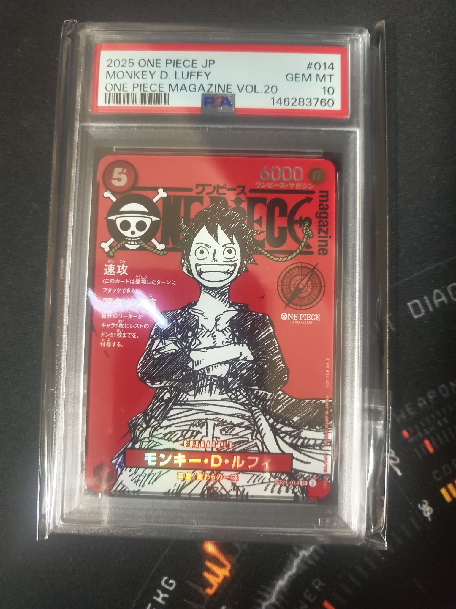 1 slab sale! Luffy magazine PSA 10 - $285 with mailed