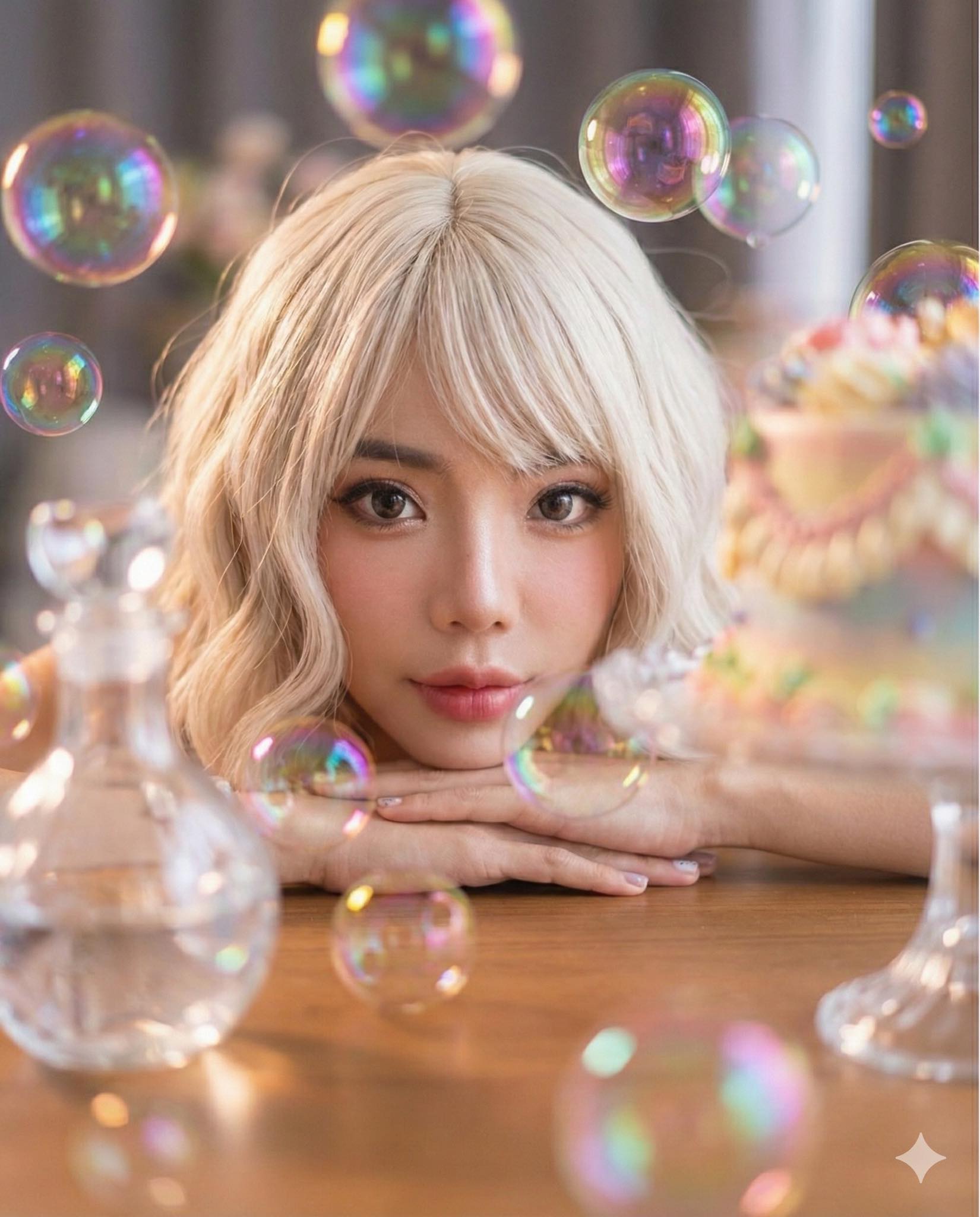 แจก prompt เจนฯ ภาพ | วันนี้มาทำภาพแนวสวยๆฟรุ้งฟริ้งกันค่า😍🌸 | Facebook