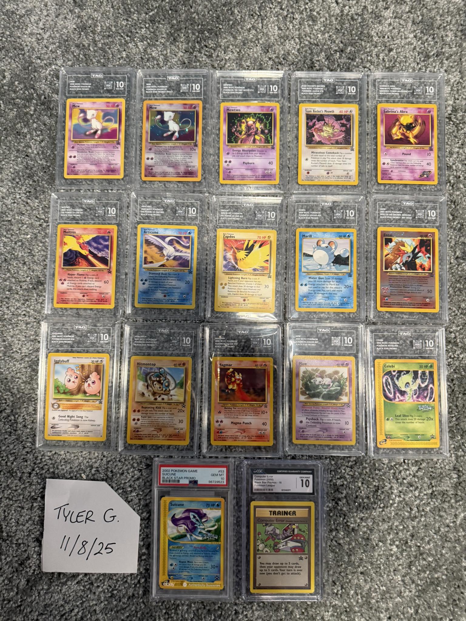 all black star promo pokemon cards - Mew (9) Celebrate the incredible history of the TCG hobby by adding this Oricorio EX 2025 Pokemon Mega Evolution Black Star Promo #24 CGC Authenticated 10 Card to your vault Oricorio EX 2025 Pokemon Mega